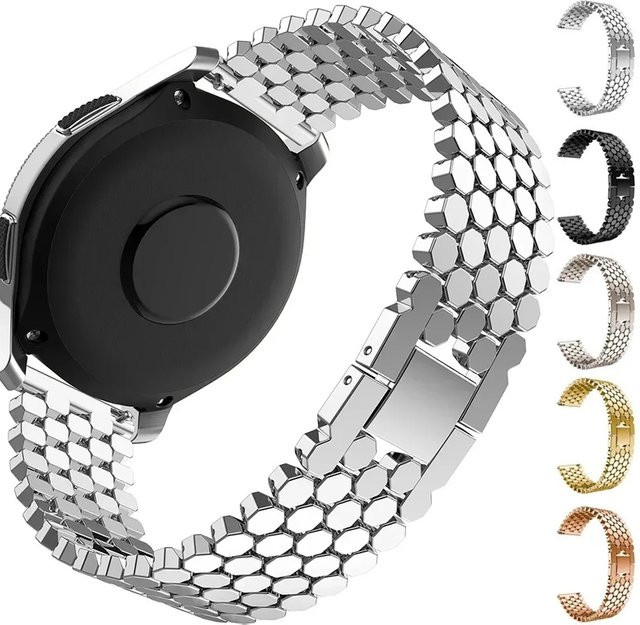 FancyWrist Uhrenarmband Edelstahl, Silber, 22mm 20mm - Bild 1