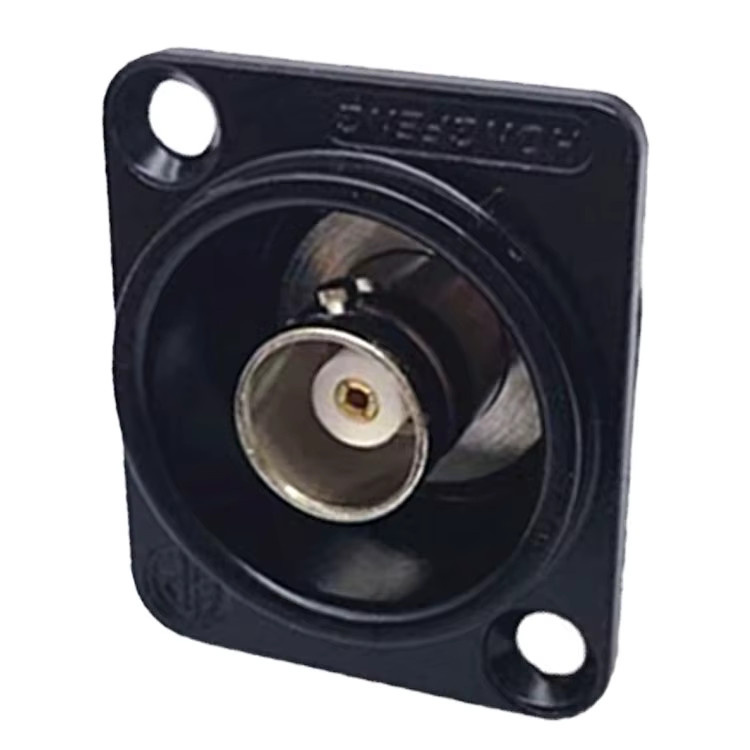 FRHY BNC Stecker Doppel D-Typ Panel Mount Adapter Buchse auf Buchse in Silber für Audio Video Überwachung und RF Koaxial - Bild 2