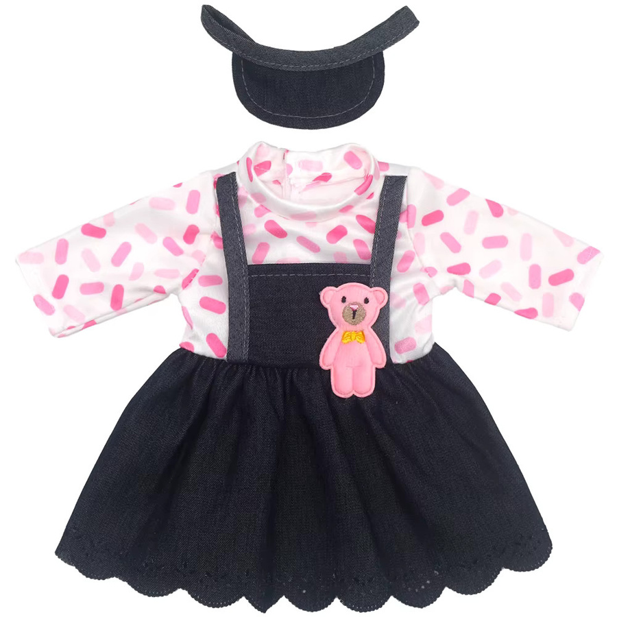LIN KUN 14-Zoll-Puppen-Outfit-Set mit Bärenmuster, Puppenkleidungszubehör - Bild 2