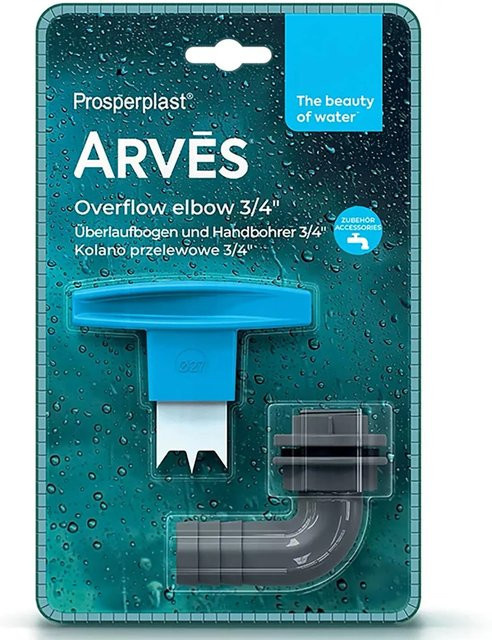 ARVES Handbohrer mit Überlaufbogen 3/4 Zoll in Grau - Bild 1