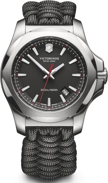 Victorinox I.N.O.X. Herrenuhr, Quarz, Edelstahl, 43 mm, Textil/NATO, Schwarz, 20 ATM - Bild 1