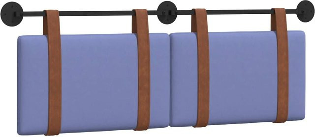 vidaXL Hängevorderseite in Uni Jeans Blau aus Kunstleder, B/H/T: 150 x 55 x 5 cm - Bild 1