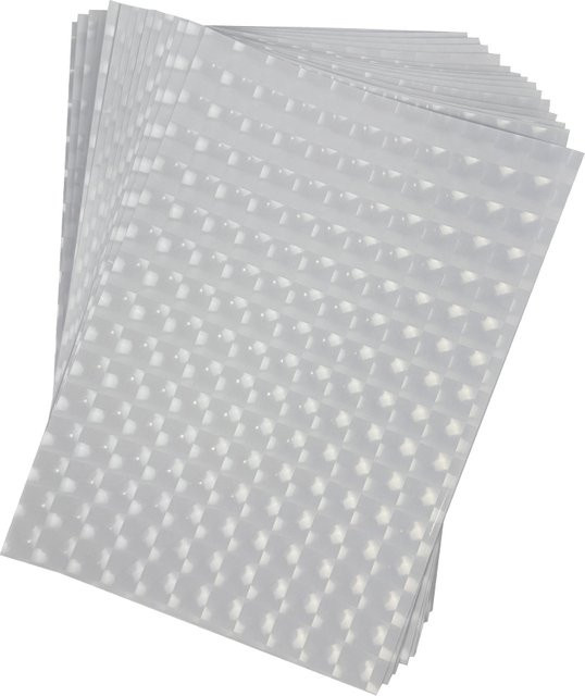 ESHANG Holografisches 3D-Punktpapier aus transparentem, wasserfestem Vinyl für Outdoor-Aufkleber, 20 Blatt im A4-Format - Bild 1