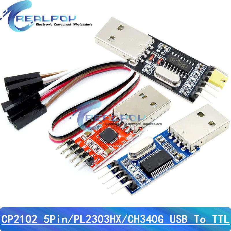 REALPOY CP2102 USB 2.0 zu UART TTL Serieller Konverter mit Micro USB Anschluss - Bild 2