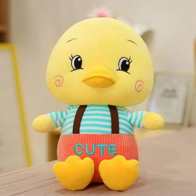 Yiran toy Ente Plüschtier, Rot Gelb, 45cm, ab 14 Jahre - Bild 1
