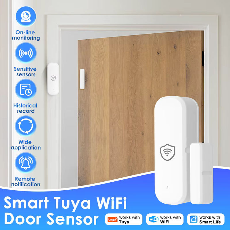 Tuya WiFi Smart Home Sicherheits-Tür- und Fenstersensor in Weiß, kompatibel mit Google Home und Alexa - Bild 2