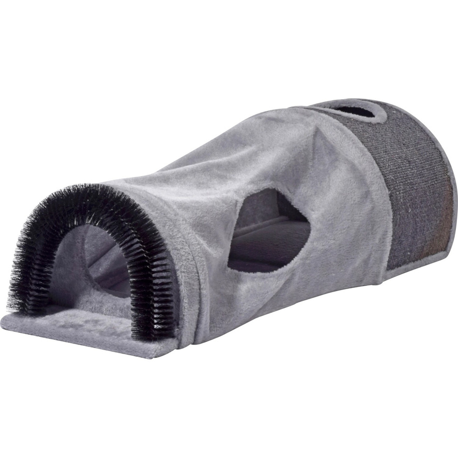 Dobar Faltbare Katzenhöhle mit integriertem Spielball in Grau, B/T/H: 87 x 37,5 x 27 cm - Bild 2
