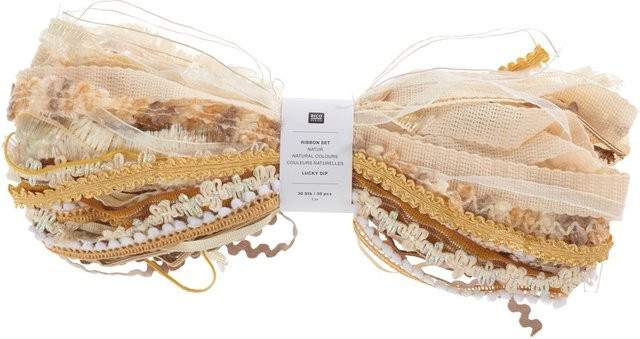 Rico Design Bänder-Set Lucky Dip, 30-teilig, Beige/Multicolour, Polyester - Bild 1