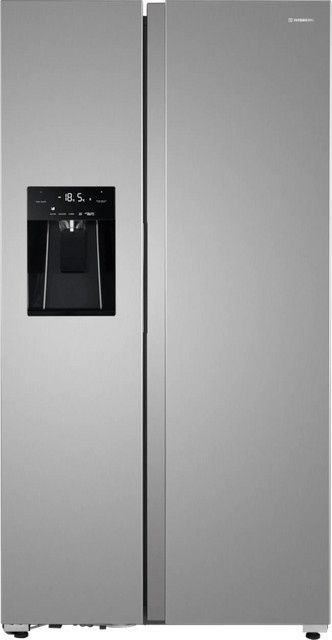 Wisberg WBSBSWID573CZ Side-by-Side Kühl-Gefrierkombination in Silber mit No-Frost und Dynamic Cooling - Bild 1