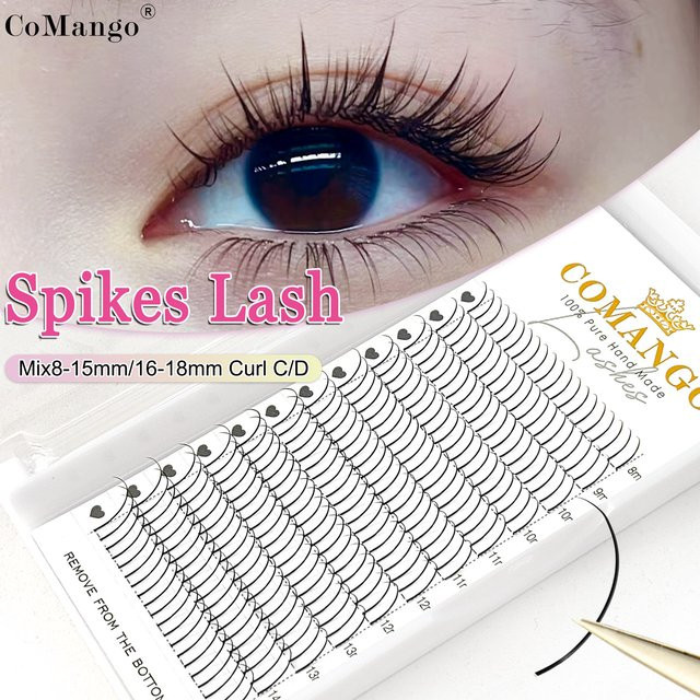 CoMango DIY Einzelwimpern Fee Spikes, Mix 8-15/16-18 - Bild 1