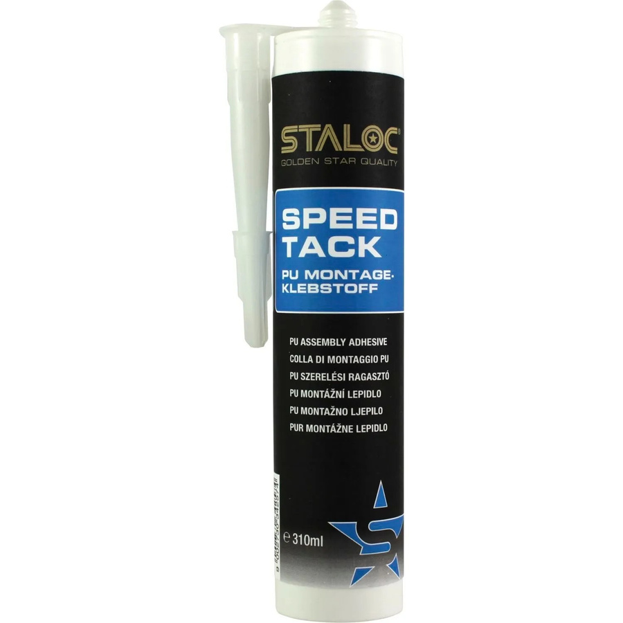 Staloc Speed-Tack Montagekleber Beige, lösungsmittelfreier Polyurethan-Montageklebstoff in der 310 ml Kartusche - Bild 2