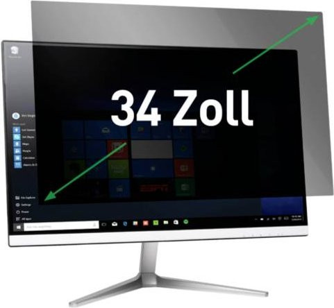 Leitz Blickschutzfilter für 34 Zoll Monitore, Bildformat 21:9, transparent - Bild 1