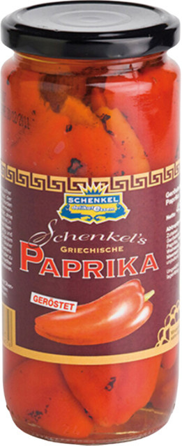 Schenkel Paprika Rot geröstet geschält eingelegt süß-pikant 450 g - Bild 1