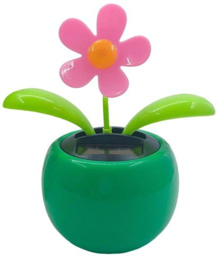 Solarbetriebenes Auto-Ornament von xiekeying mit tanzender Blume in Multicolour als lustige Dekoration für dein Armaturenbrett - Bild 1