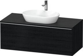 Duravit Waschtischunterschrank D-Neo in Schwarz Matt, wandhängend, B: 120 cm, T: 55 cm, H: 45,9 cm - Bild 1