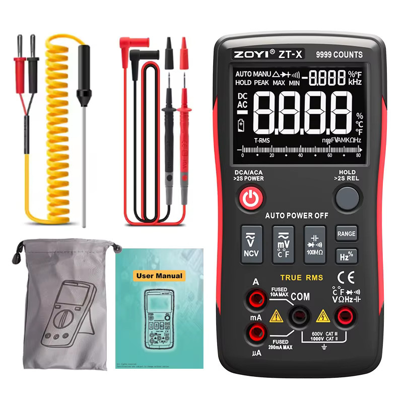 ZOYI ZT-X Digital-Multimeter: Hochpräzises und tragbares Multifunktionsmessgerät mit automatischem Bereichswechsel für elektrische Reparaturen - Bild 5