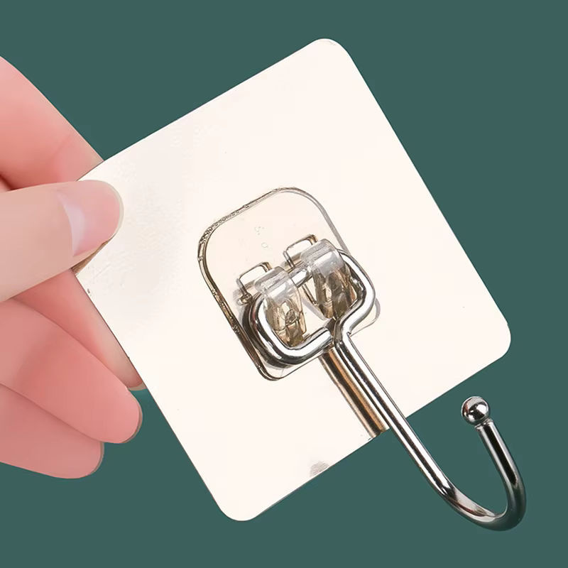 ouhoe Klebehaken aus Edelstahl in Transparent, Gold oder Silber zur Aufbewahrung in Küche und Badezimmer - Bild 2