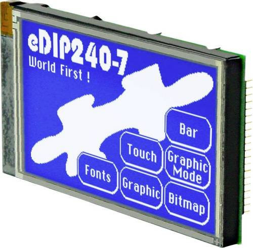 DISPLAY VISIONS LCD-Display in Blau und Weiß B/H/T: 113 x 70 x 11,6 mm - Bild 1
