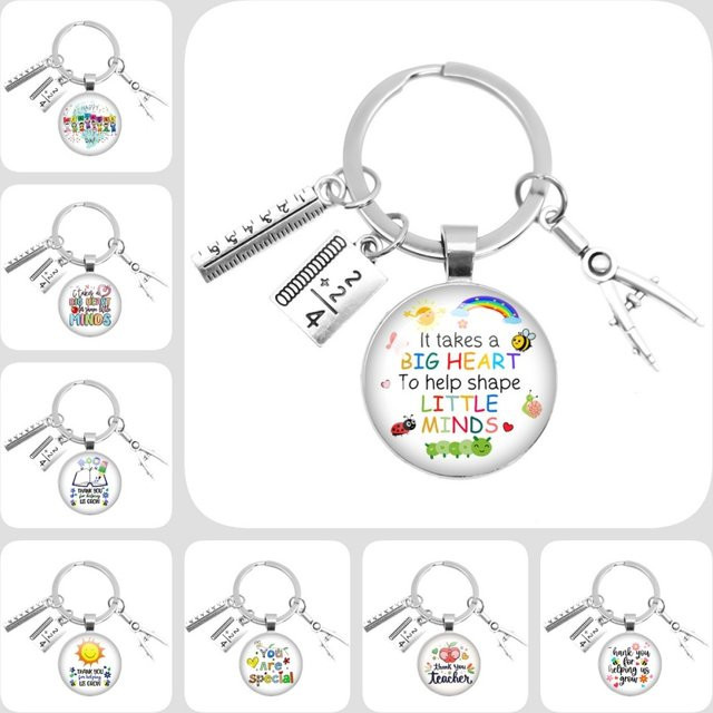 MSCHENGDORIS Charm-Schlüsselanhänger, Metall, Silber, Verspielt - Bild 1