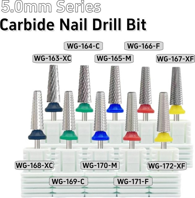 Ysen Nagel Bohrer Hartmetall, 5,0 mm, Metallic - Bild 1