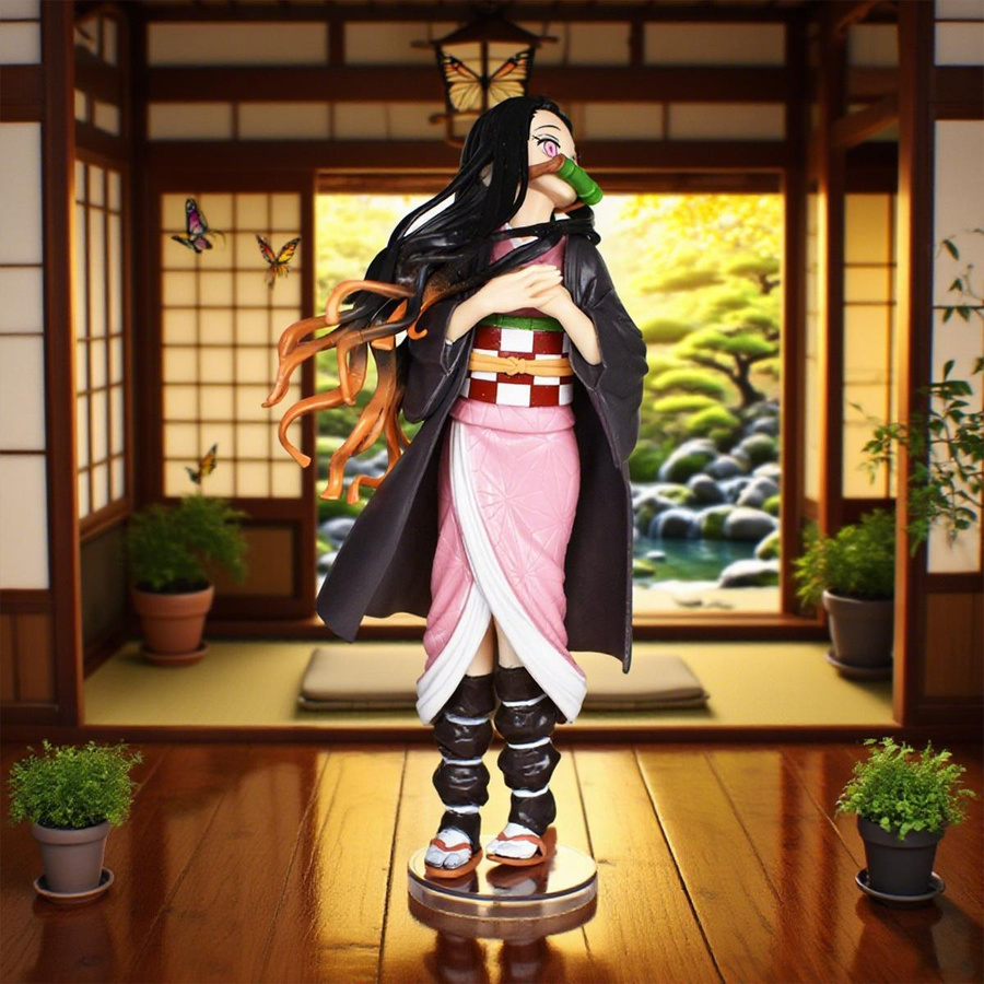 Fashnics Demon Slayer Nezuko Figur Sammlungsstatue Modell Spielzeug - Bild 4