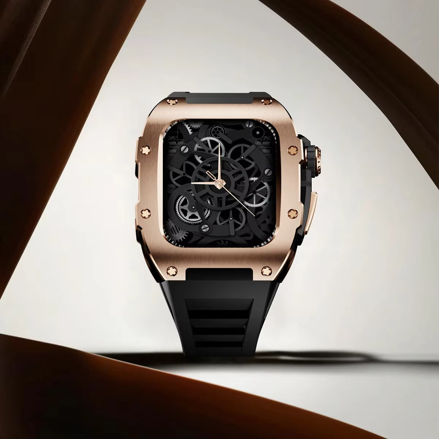 FancyWrist Uhrenarmband und Edelstahlgehäuse, Silikon, Apple Watch 11 46 mm, Unisex - Bild 3
