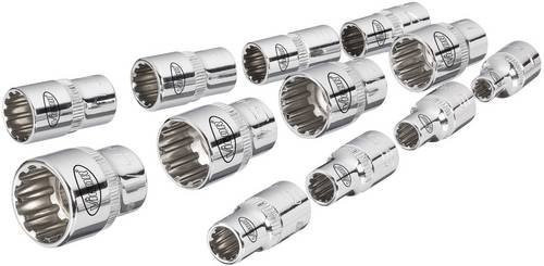 Vigour Steckschlüsseleinsatz-Set 1/4 Zoll 17-teilig in Silber - Bild 1