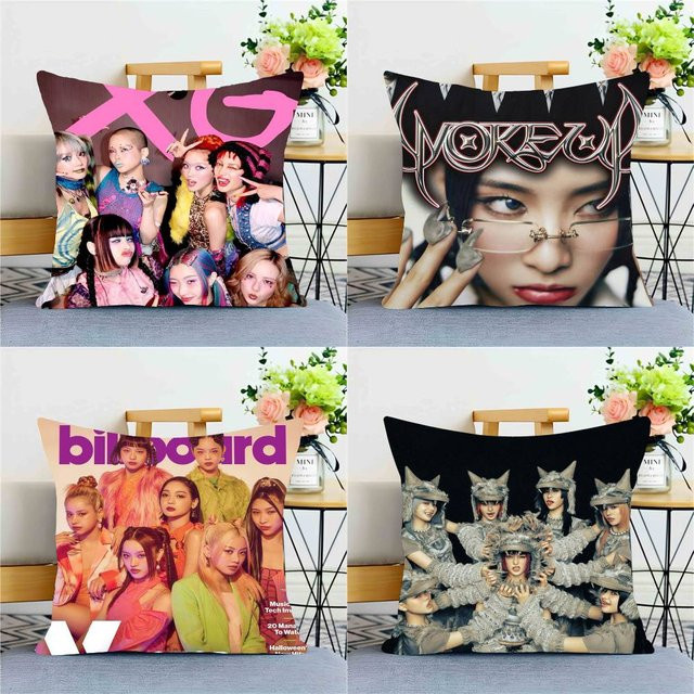 Kpop X-Xg DNA Kissenbezug Multicolor für Sofa und Schlafzimmer B/B: 40 x 40 cm - Bild 1