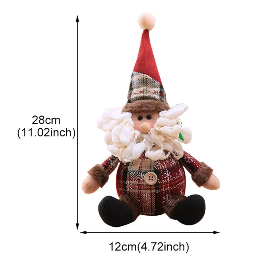 Huiran Weihnachtliche Santa Claus und Elch Puppen als Tischdekoration für deine Weihnachtsfeier - Bild 4