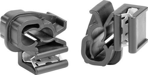 HellermannTyton Befestigungsclip EC1-3SPDHC6-7 steckbar Schwarz, Bündel-Ø-Bereich 5.8 bis 6.8 mm - Bild 1