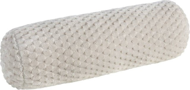 Nackenrolle Wabe in Beige aus Polyester mit Oeko-Tex Standard 100, Länge: 70 cm, Durchmesser: 22 cm - Bild 1