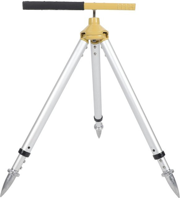 DIYelecs Verstellbares Vermessungsstativ aus Aluminiumlegierung für Totalstationen, Farbe: Silber, Höhe: 46 bis 60 cm - Bild 1