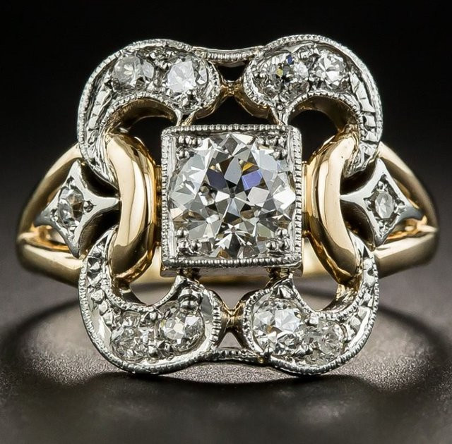 YoYo Vintage-Ring, Zirkonia, Damen - Bild 1