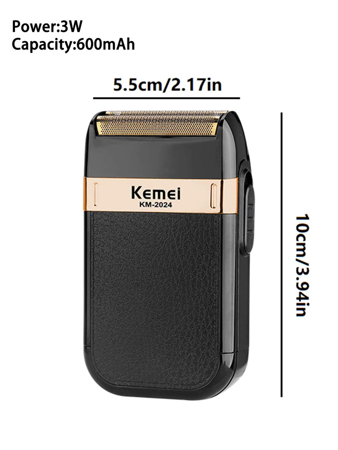 KEMEI Herren-Elektrorasierer, Schwarz - Bild 2
