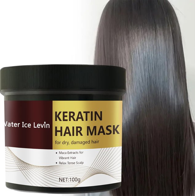 Water Ice Levin Keratin Haarmaske Creme, für strapaziertes Haar, Unisex - Bild 1