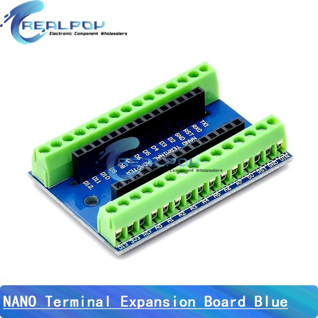 REALPOY Nano 3.0 Controller Terminal Adapter Erweiterungskarte für Arduino in Blau - Bild 1