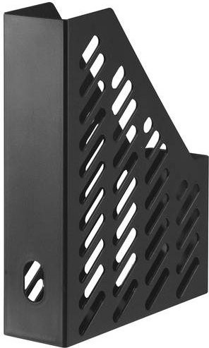 HAN Stehsammler KARMA DIN A4/C4 aus Recycling-Kunststoff, Schwarz, B: 7,6 cm, T: 24,6 cm, H: 31,5 cm - Bild 1