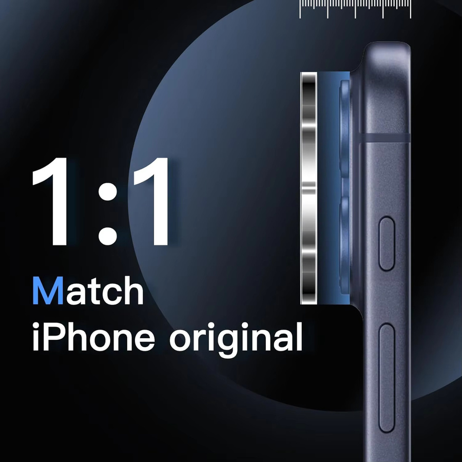Kratzfester Kameraobjektivschutz aus gehärtetem Glas für Apple iPhone 17 Pro Max, iPhone 17 Pro, iPhone 17 und iPhone 17 Air, transparent - Bild 3