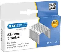 RAPESCO Heftklammern 53/6 aus Stahl in Silber - Bild 1