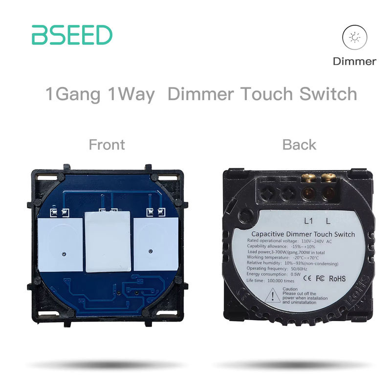 Bseed Touch-Schalter Basis DTY-Funktionsteil für 1/2/3 Gang und 1/2 Wege, EU-Standard Dimmerschalter ohne Glasscheibe - Bild 2