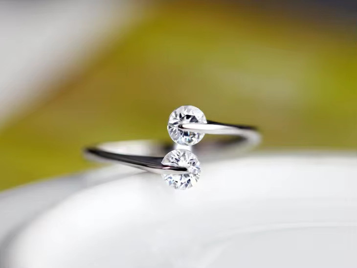 Andara Ring, 925 Silber, Zirkonia, Damen, verstellbar - Bild 2