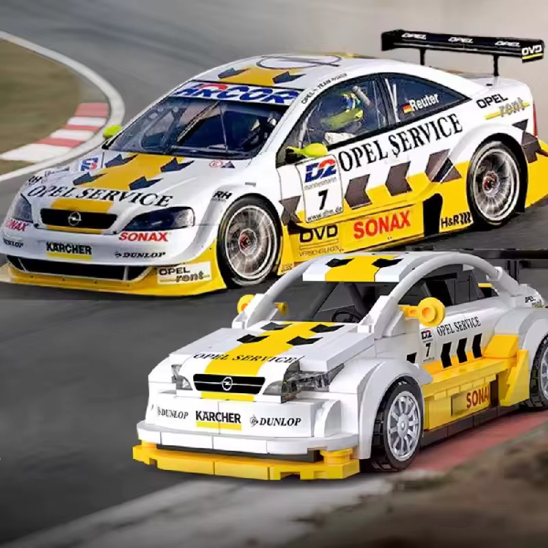 CADA Sportwagen-Bausteine GT350H 131 Abarth Astra V8 Rennfahrzeuge im Maßstab 1:24 Lernspielzeug aus Kunststoff - Bild 2