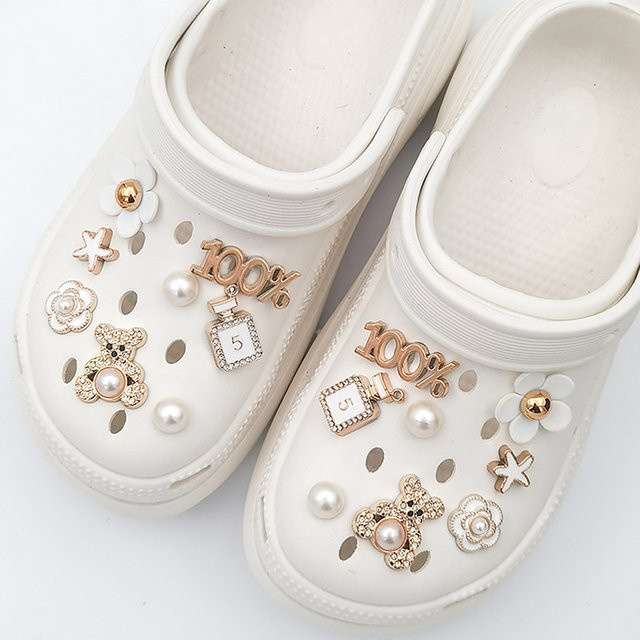 SMATLELF Schuh-Charms Perlen-Schmetterling, Mehrfarbig, 1 Set - Bild 1
