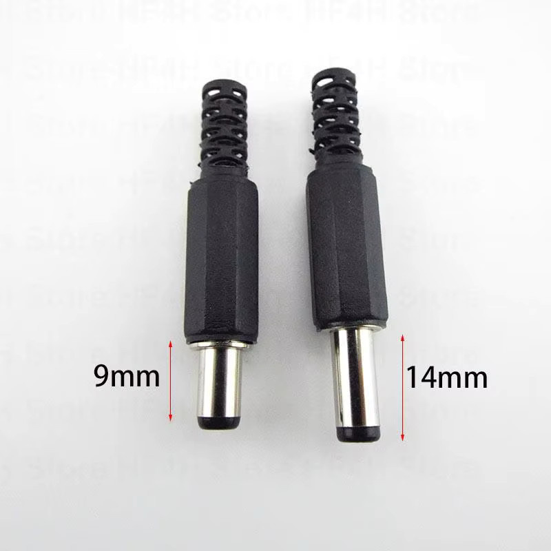 DC Buchse-Stecker Adapter Set für Stromversorgungsanschlüsse 5,5mm x 2,1mm und 5,5mm x 2,5mm in Schwarz - Bild 4