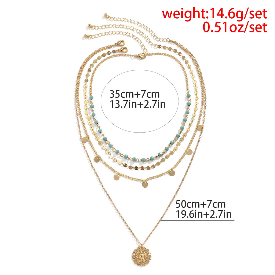 Ingemark Halskette, Choker, Stein Blume Platte, Gold Farbe, Damen - Bild 2