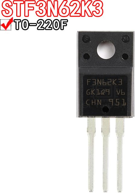 Si Tai&SH Leistungstransistoren Set 10 Stück in Schwarz, verschiedene Modelle STF3N62K3 STF3NK80Z STF5N52U STF13NM60N STF24NM60M2 im TO220F Gehäuse - Bild 1
