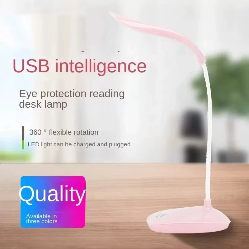 KAFNHCKA LED Schreibtischleuchte mit Touch-Dimmfunktion und USB-Ladefunktion in Weiß - Bild 2