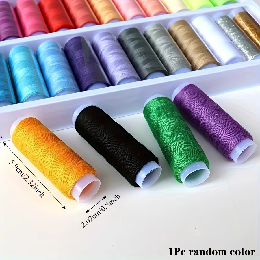 Hochfestes Polyester-Nähgarn in Mehrfarben für DIY-Nähen und Basteln - Bild 1