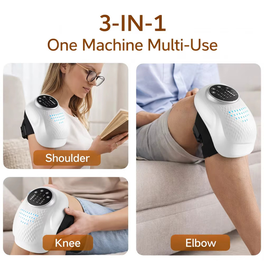 pyeeyan Kabelloses Knie-Massagegerät mit Wärme, Vibration und Luftkompression, Unisex - Bild 4
