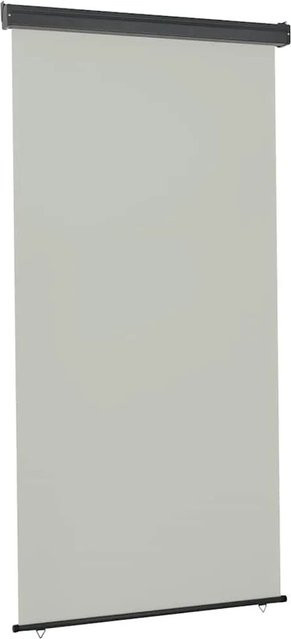 vidaXL Balkon-Seitenmarkise aus Polyester in Grau, B/H: 125 x 250 cm - Bild 1